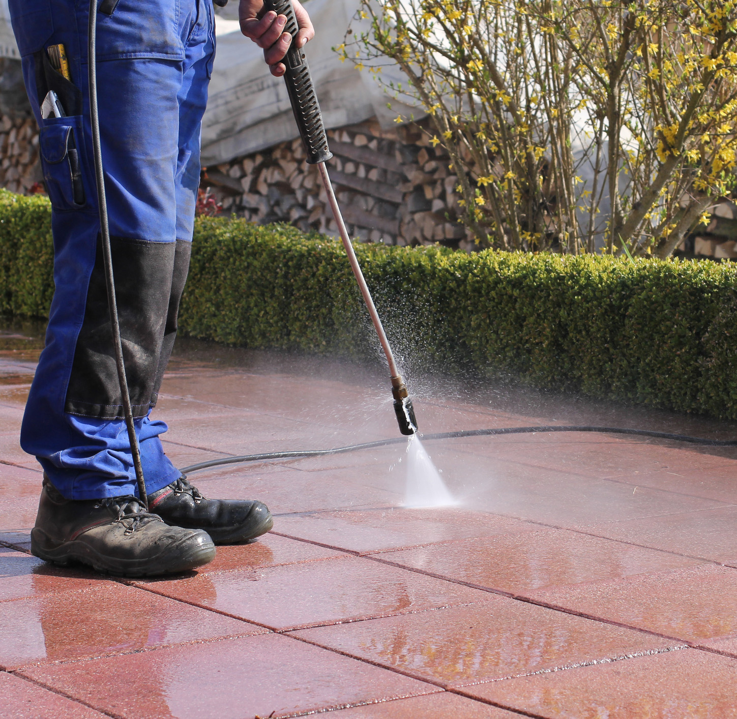Pressure washing